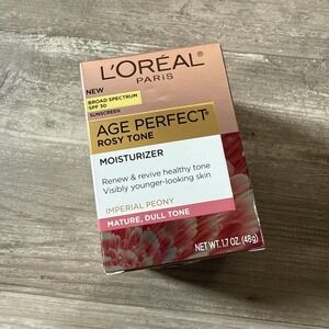 L'Oréal Paris AGE PERFECT ROSY TONE MOISTURIZER 30 SPF  1.7 oz.  EXP 7/26   NEW